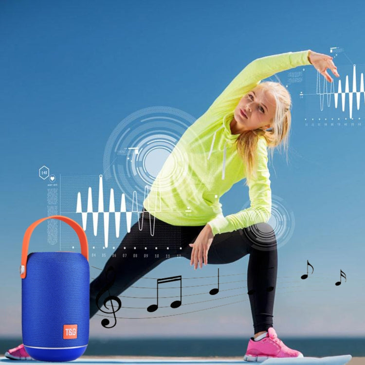 T&G TG107 Portable Wireless Bluetooth V4.2 Stereo Speaker with Handle, Built-in MIC, Support Hands-free Calls & TF Card & AUX IN & FM, Bluetooth Distance: 10m