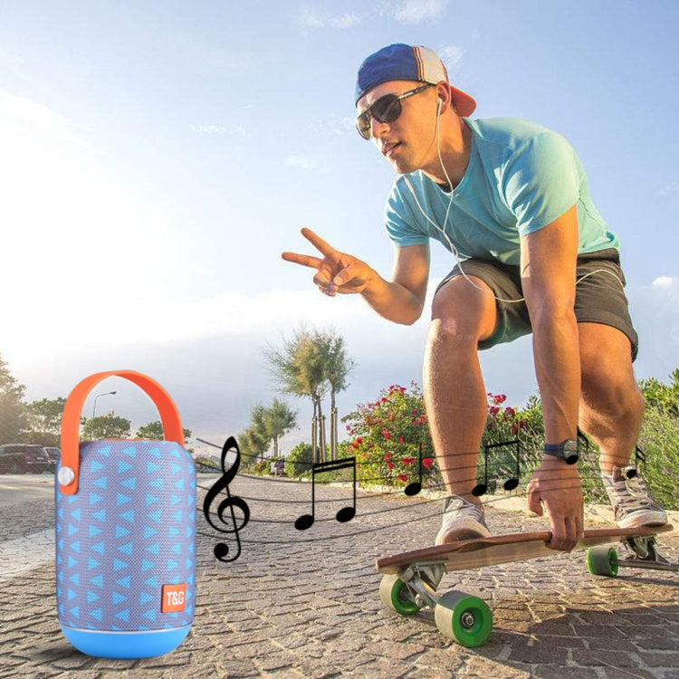 T&G TG107 Portable Wireless Bluetooth V4.2 Stereo Speaker with Handle, Built-in MIC, Support Hands-free Calls & TF Card & AUX IN & FM, Bluetooth Distance: 10m