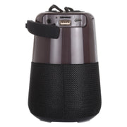 T&G TG168 Portable Wireless Bluetooth V5.0 Stereo Speaker with Handle, Built-in MIC, Support Flashing LED Light & TF Card & U Disk & AUX IN & FM(Black)