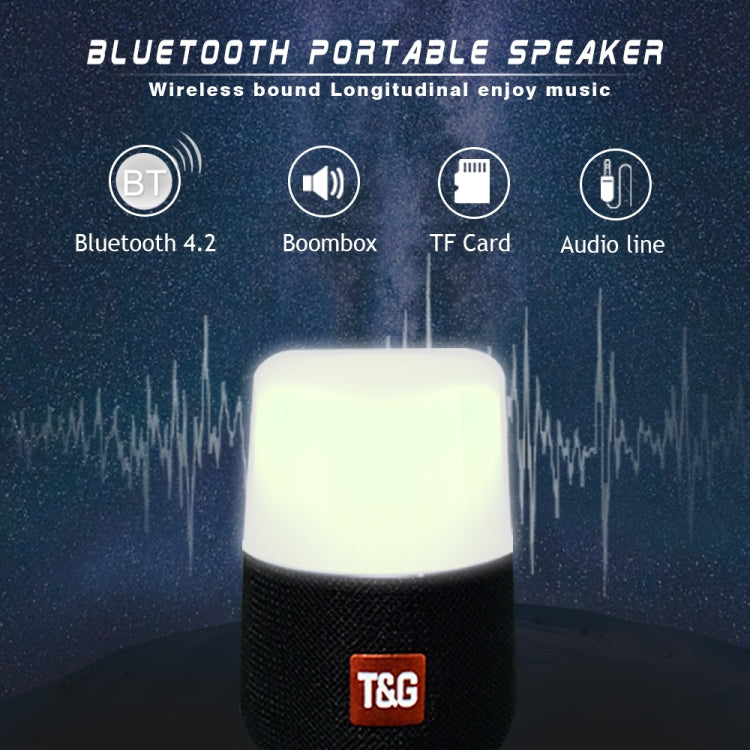 T&G TG168 Portable Wireless Bluetooth V5.0 Stereo Speaker with Handle, Built-in MIC, Support Flashing LED Light & TF Card & U Disk & AUX IN & FM(Cyan) - free shipping - PMC TechLife - Order now!