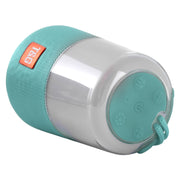 T&G TG168 Portable Wireless Bluetooth V5.0 Stereo Speaker with Handle, Built-in MIC, Support Flashing LED Light & TF Card & U Disk & AUX IN & FM(Cyan)