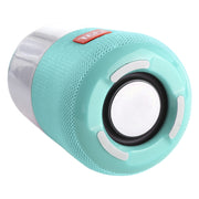 T&G TG168 Portable Wireless Bluetooth V5.0 Stereo Speaker with Handle, Built-in MIC, Support Flashing LED Light & TF Card & U Disk & AUX IN & FM(Cyan)