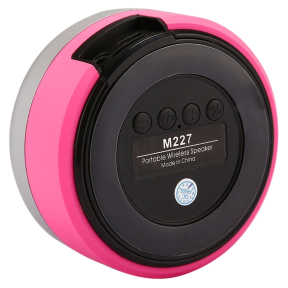 M227 Multifunctional Card Music Playback Bluetooth Speaker, Support Handfree Call & TF Card & AUX Audio Function(Magenta)