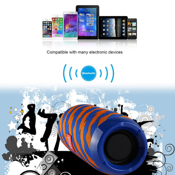 T&G TG117 Portable Bluetooth Stereo Speaker, with Built-in MIC, Support Hands-free Calls & TF Card & AUX IN & FM, Bluetooth Distance: 10m(Dark Blue)