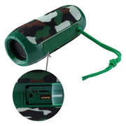 T&G TG117 Portable Bluetooth Stereo Speaker, with Built-in MIC, Support Hands-free Calls & TF Card & AUX IN & FM, Bluetooth Distance: 10m(Green)
