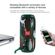 T&G TG117 Portable Bluetooth Stereo Speaker, with Built-in MIC, Support Hands-free Calls & TF Card & AUX IN & FM, Bluetooth Distance: 10m(Green)