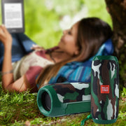 T&G TG117 Portable Bluetooth Stereo Speaker, with Built-in MIC, Support Hands-free Calls & TF Card & AUX IN & FM, Bluetooth Distance: 10m(Green)