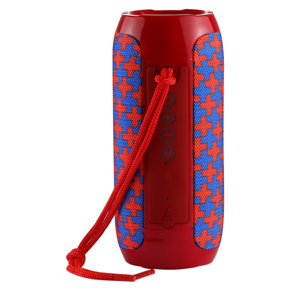 T&G TG117 Portable Bluetooth Stereo Speaker, with Built-in MIC, Support Hands-free Calls & TF Card & AUX IN & FM, Bluetooth Distance: 10m(Red)