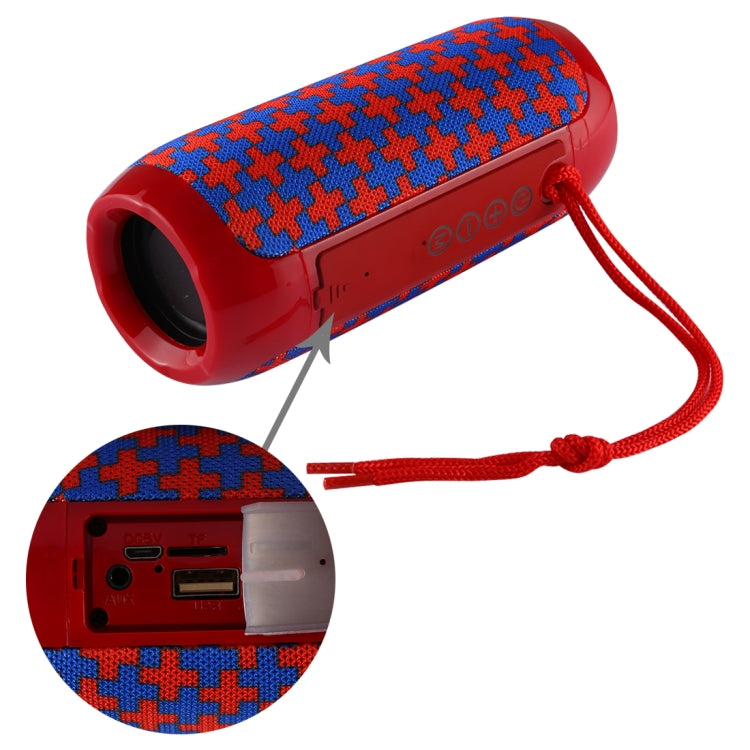 T&G TG117 Portable Bluetooth Stereo Speaker, with Built-in MIC, Support Hands-free Calls & TF Card & AUX IN & FM, Bluetooth Distance: 10m(Red)