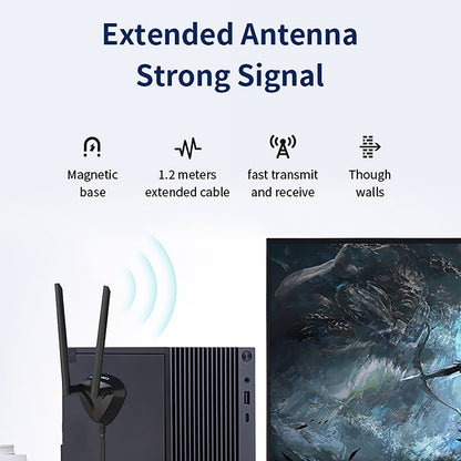 COMFAST CF-AX210 PLUS 5374Mbps Tri-band + Bluetooth 5.2 Wireless WiFi6E PCI-E Network Card - free shipping - PMC Jewellery - Order now!