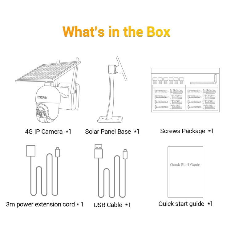 ESCAM QF450 HD 1080P 4G EU Version Solar Powered IP Camera without Memory, Support Two-way Audio & PIR Motion Detection & Night Vision & TF Card - free shipping - PMC Jewellery - Order now!