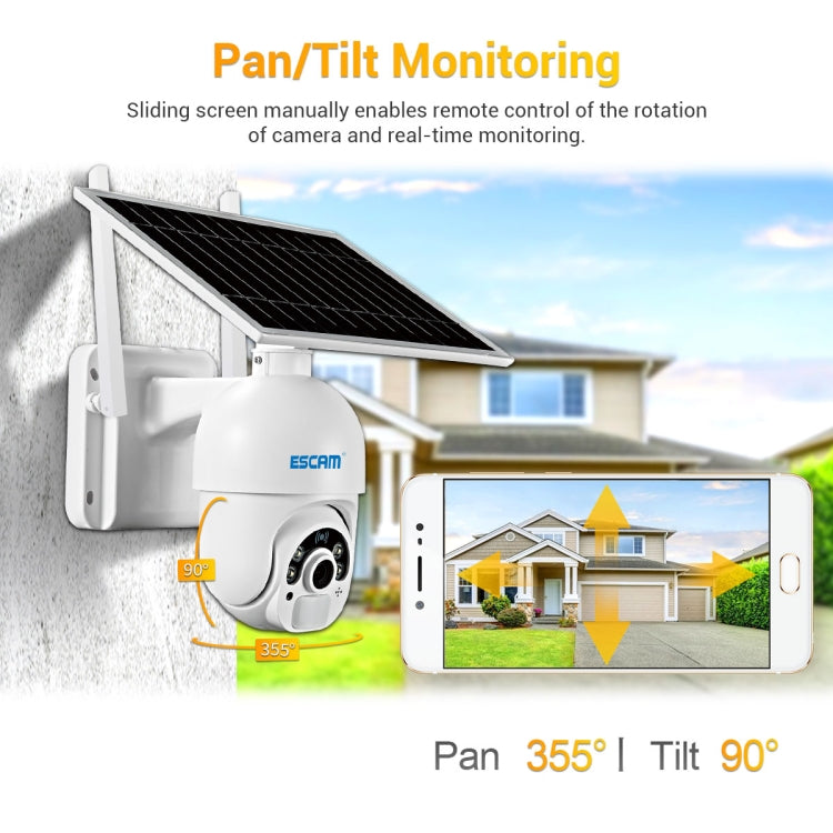 ESCAM QF450 HD 1080P 4G EU Version Solar Powered IP Camera without Memory, Support Two-way Audio & PIR Motion Detection & Night Vision & TF Card - free shipping - PMC Jewellery - Order now!