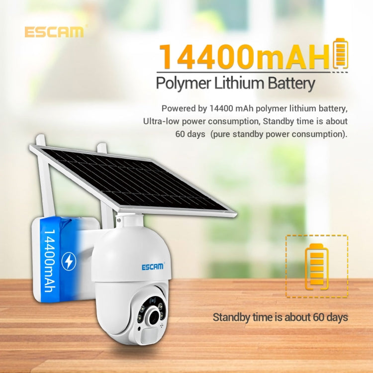 ESCAM QF450 HD 1080P 4G EU Version Solar Powered IP Camera without Memory, Support Two-way Audio & PIR Motion Detection & Night Vision & TF Card - free shipping - PMC Jewellery - Order now!