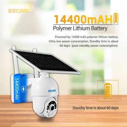ESCAM QF450 HD 1080P 4G EU Version Solar Powered IP Camera without Memory, Support Two-way Audio & PIR Motion Detection & Night Vision & TF Card - free shipping - PMC Jewellery - Order now!