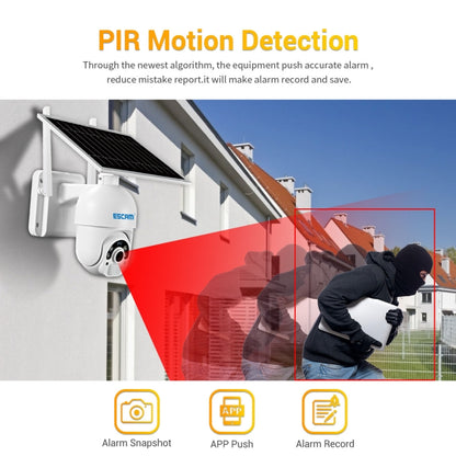 ESCAM QF450 HD 1080P 4G EU Version Solar Powered IP Camera with 128G Memory, Support Two-way Audio & PIR Motion Detection & Night Vision & TF Card - free shipping - PMC Jewellery - Order now!