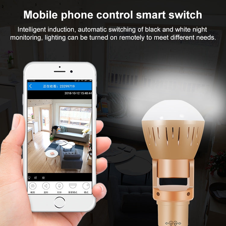 DP3 1.3 Megapixel Panoramic Universal Light Bulb Camera Mobile Phone Remote Installation Home Network HD Monitoring - Light Bulb Camera by PMC Jewellery | Online Shopping South Africa | PMC Jewellery | Buy Now Pay Later Mobicred