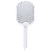 Multifunctional Rotating Folding Electric Mosquito Swatter (White)