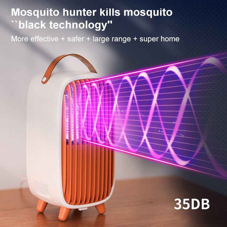 WT-M2 ABS+Leather Retro Mosquito Killer (Grey) - Repellents by PMC TechLife | Online Shopping South Africa | PMC TechLife | Buy Now Pay Later Mobicred