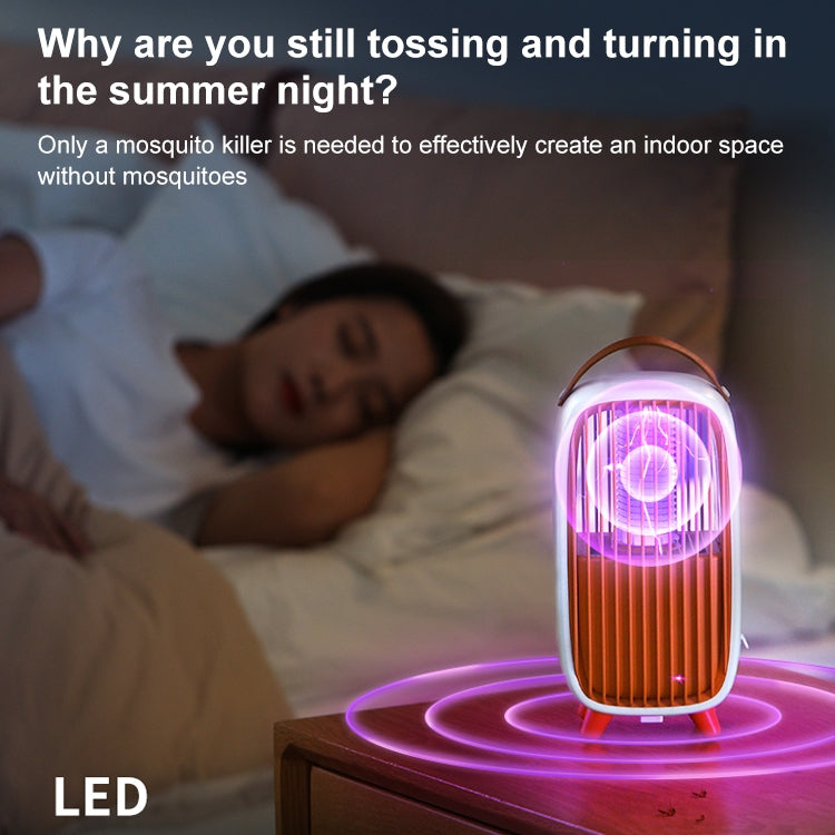 WT-M2 ABS+Leather Retro Mosquito Killer (Grey) - Repellents by PMC TechLife | Online Shopping South Africa | PMC TechLife | Buy Now Pay Later Mobicred