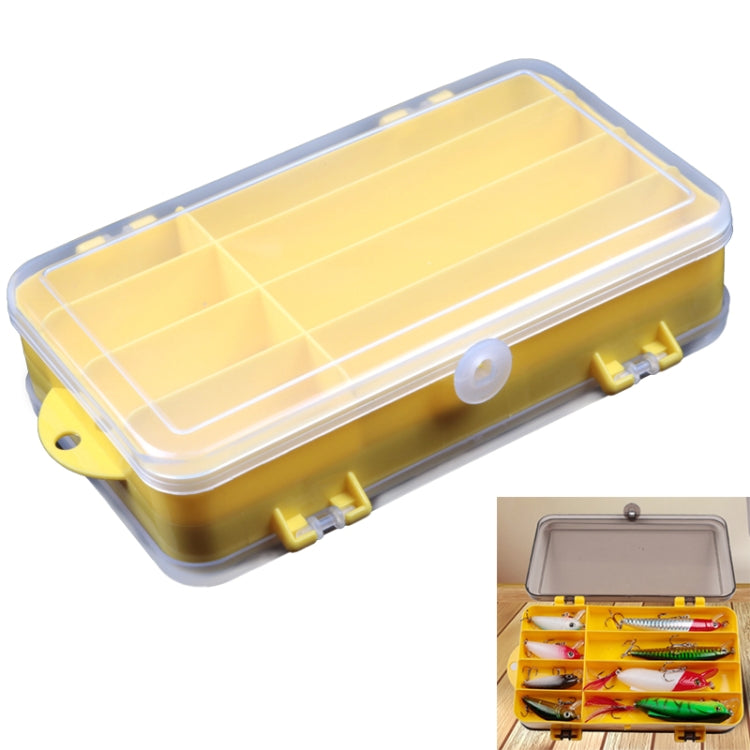 Portable Outdoor Lure Box Transparent Plastic Double-sided Storage Box, Size: 18 x 10 x 5cm(Yellow + White) - Storage Boxes & Storage Bags by PMC TechLife | Online Shopping South Africa | PMC TechLife | Buy Now Pay Later Mobicred