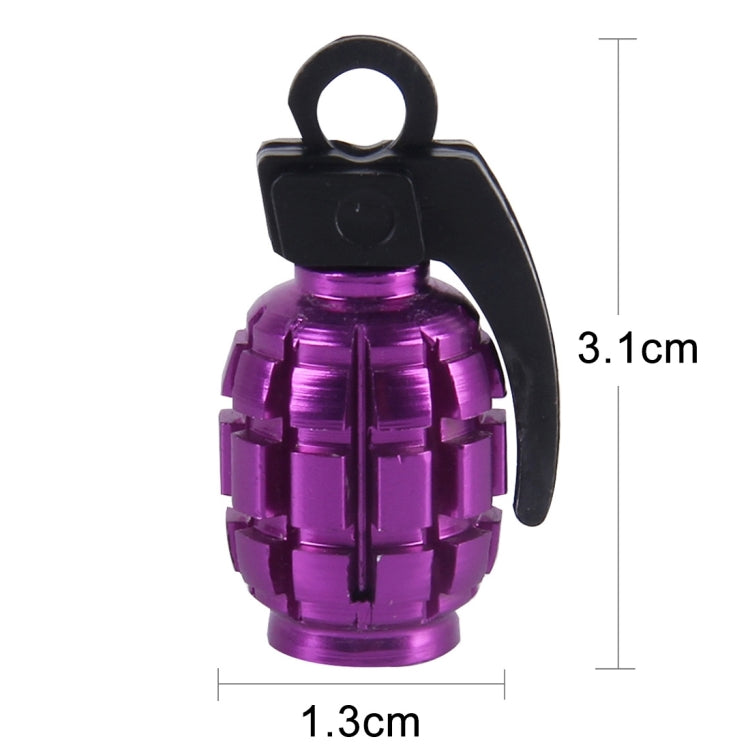 4 PCS Universal Car Tire Valve Caps(Purple) - Tire Valve Caps by PMC TechLife | Online Shopping South Africa | PMC TechLife | Buy Now Pay Later Mobicred