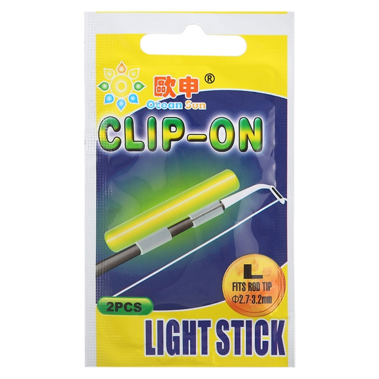 5 Packs OCEAN SUN Clip-On Luminous Float Night Fishing Light Stick, L, Fits Rod Tip 2.7-3.2mm - Fishing Float by PMC TechLife | Online Shopping South Africa | PMC TechLife | Buy Now Pay Later Mobicred