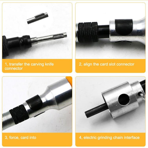 Electric Carving Knife Woodwork Tools Graver with Carving Knives & Spanner
