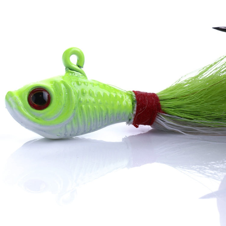 HENGJIA 7cm/25g Tied Wire Fishing Artificial Lures Lead Fish Treble Hooks Baits(Grey) - Fishing Lures by HENGJIA | Online Shopping South Africa | PMC TechLife | Buy Now Pay Later Mobicred