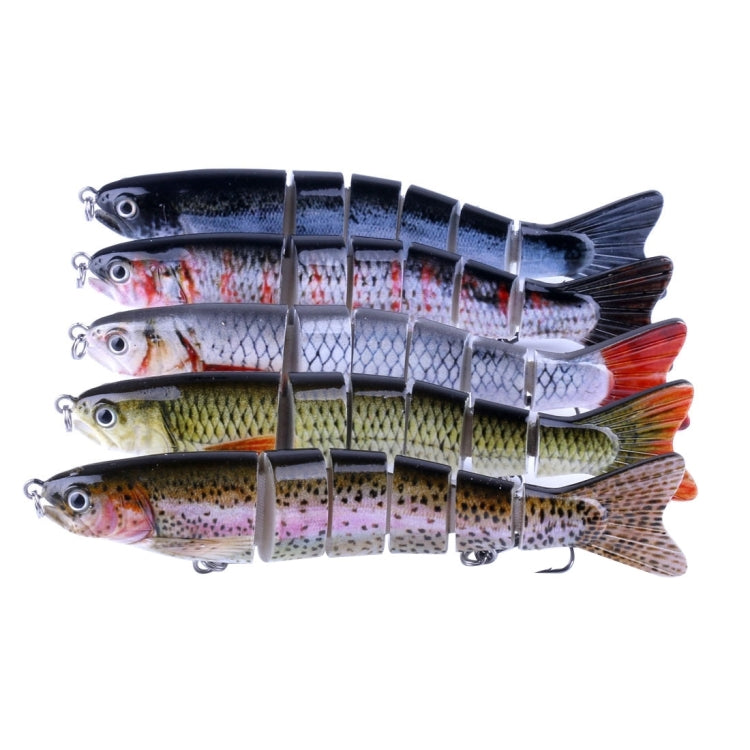 HENGJIA JM026 6# 12.7cm 22g Multi-section Plastic Hard Baits Artificial Fishing Lures with Treble Hook, Random Color Delivery - Fishing Lures by HENGJIA | Online Shopping South Africa | PMC TechLife | Buy Now Pay Later Mobicred