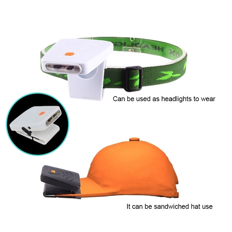Portable Infrared Sensor LED Rechargeable Clip Hat Cap Lamp Fishing Headlamp for Fishing Camping Hiking (Black) - Others by PMC TechLife | Online Shopping South Africa | PMC TechLife | Buy Now Pay Later Mobicred