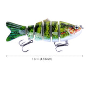 HENGJIA JM020 4# 11cm 18g Multi-section Plastic Hard Baits Fishing Lures Set Fishing Tackle Baits