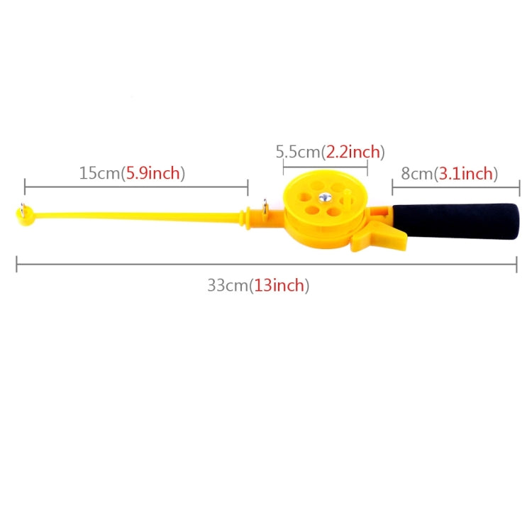 33cm Portable Ice Fishing Rod Plastic Winter Fish Rod Mini Stream Pond Fishing Pole - Fishing Rods & Accessories by PMC TechLife | Online Shopping South Africa | PMC TechLife | Buy Now Pay Later Mobicred