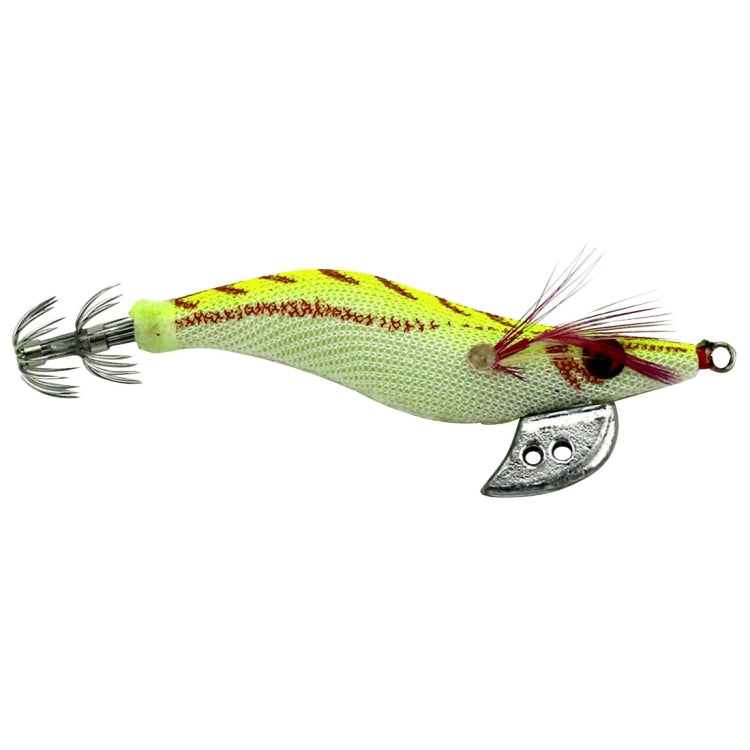 HENGJIA 3# 8cm Plastic Hard Baits Squid Fishing Lures Decoy Wood Shrimp Baits(Yellow) - Fishing Lures by HENGJIA | Online Shopping South Africa | PMC TechLife | Buy Now Pay Later Mobicred