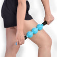 Yoga Health Care Triple Hedgehog Balls Neck Leg Hand Muscle Massage Stick(Blue) - free shipping - PMC TechLife - Order now!
