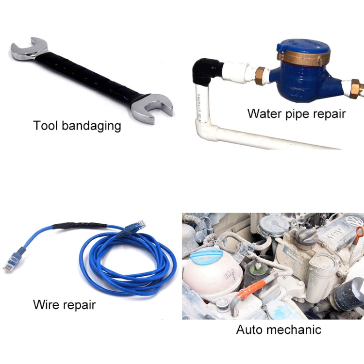 3m x 2.5cm Multi-function Waterproof High Temperature Resistance Water Pipe Wire Silicone Self-adhesive Tape - free shipping - PMC TechLife - Order now!