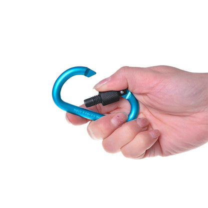 2 PCS D Shape Multi-function Outdoor Aluminium Alloy Mountaineering Buckle Lock, Random Color Delivery - Hooks by PMC Jewellery | Online Shopping South Africa | PMC Jewellery | Buy Now Pay Later Mobicred