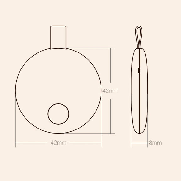 Original Xiaomi Youpin Ranres Intelligent Anti-lost Device Two-way Search Bluetooth Alarm Smart Positioning Finder, Distance: 15m(Pink)