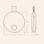 Original Xiaomi Youpin Ranres Intelligent Anti-lost Device Two-way Search Bluetooth Alarm Smart Positioning Finder, Distance: 15m(White)