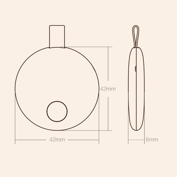Original Xiaomi Youpin Ranres Intelligent Anti-lost Device Two-way Search Bluetooth Alarm Smart Positioning Finder, Distance: 15m(White)
