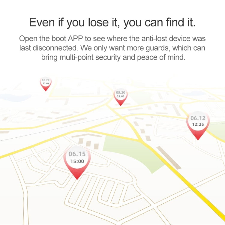 Original Xiaomi Youpin Ranres Intelligent Anti-lost Device Two-way Search Bluetooth Alarm Smart Positioning Finder, Distance: 15m(White) - Anti-lost Alarm by Xiaomi | Online Shopping South Africa | PMC Jewellery | Buy Now Pay Later Mobicred