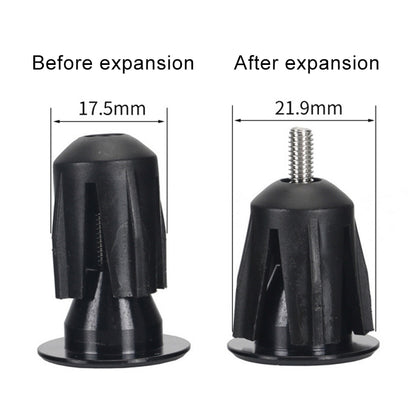 TOSEEK 1 Pair Mountain Bike Handlebar Grips Caps End Plug Aluminum Alloy Bicycle  Bar Ends Plug (Black) - Bicycle Grips by TOSEEK | Online Shopping South Africa | PMC Jewellery | Buy Now Pay Later Mobicred