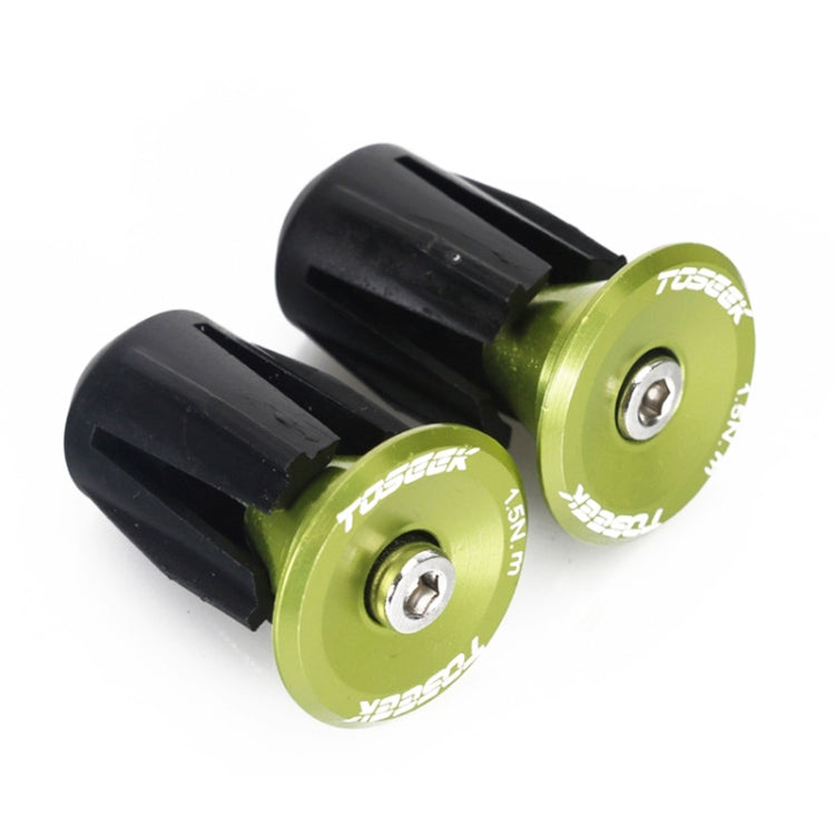 TOSEEK 1 Pair Mountain Bike Handlebar Grips Caps End Plug Aluminum Alloy Bicycle  Bar Ends Plug (Green) - Bicycle Grips by TOSEEK | Online Shopping South Africa | PMC Jewellery | Buy Now Pay Later Mobicred