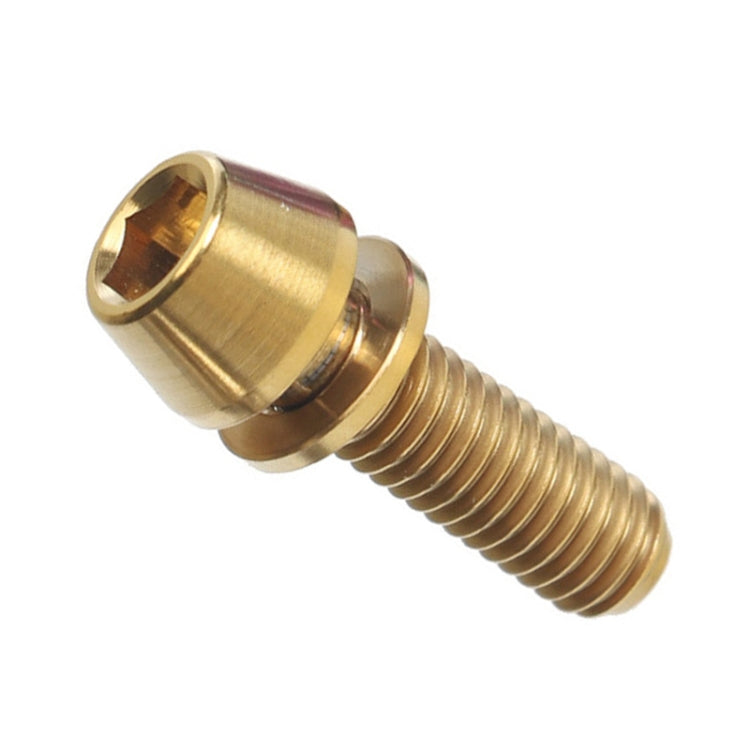TOSEEK Bicycle Handlebar Stem Screw Titanium Alloy M5x16mm Mountain Bike  Fixed Gear Handlebar Stem Screw with Gasket (Gold) - Bicycle Grips by TOSEEK | Online Shopping South Africa | PMC Jewellery | Buy Now Pay Later Mobicred