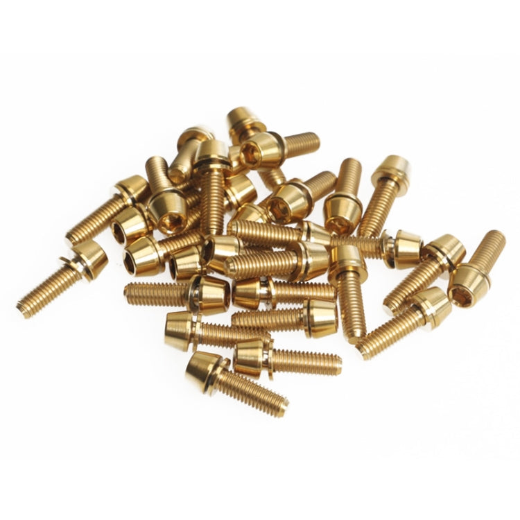 TOSEEK Bicycle Handlebar Stem Screw Titanium Alloy M5x16mm Mountain Bike  Fixed Gear Handlebar Stem Screw with Gasket (Gold) - Bicycle Grips by TOSEEK | Online Shopping South Africa | PMC Jewellery | Buy Now Pay Later Mobicred
