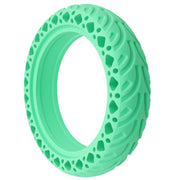 8.5 inch Electric Scooter Wear-resistant Shock-absorbing Decorative Pattern Tire Honeycomb Solid Tire, Suitable for Xiaomi Mijia M365(Green)