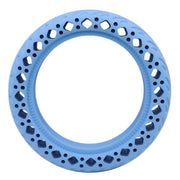 8.5 inch Electric Scooter Wear-resistant Shock-absorbing Decorative Pattern Tire Honeycomb Solid Tire, Suitable for Xiaomi Mijia M365(Blue)