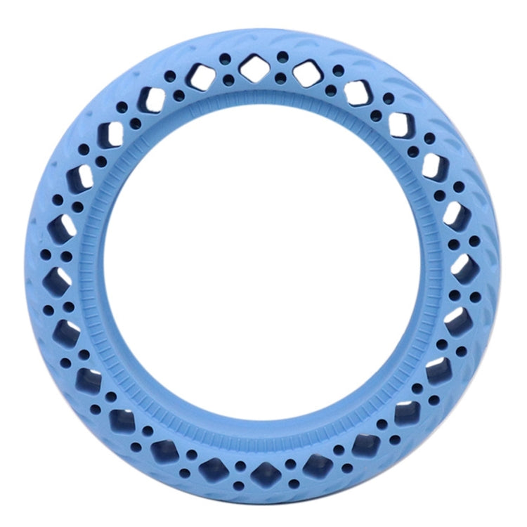 8.5 inch Electric Scooter Wear-resistant Shock-absorbing Decorative Pattern Tire Honeycomb Solid Tire, Suitable for Xiaomi Mijia M365(Blue)