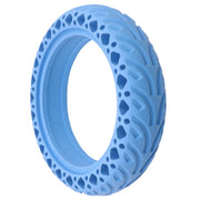 8.5 inch Electric Scooter Wear-resistant Shock-absorbing Decorative Pattern Tire Honeycomb Solid Tire, Suitable for Xiaomi Mijia M365(Blue)