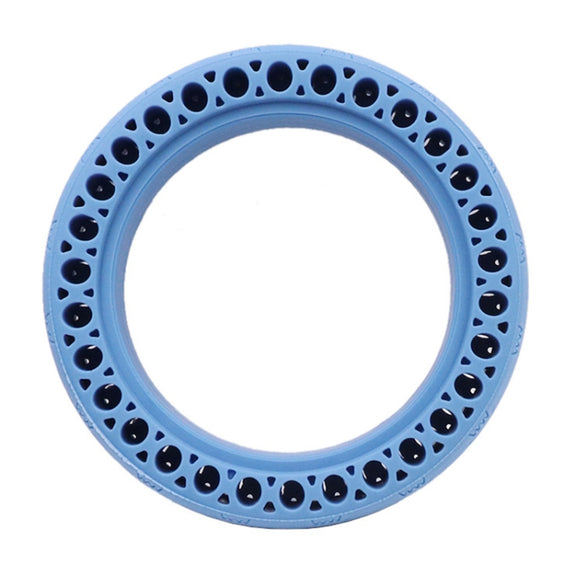 8.5 inch Electric Scooter Wear-resistant Shock-absorbing Decorative Pattern Tire Honeycomb Solid Tire, Suitable for Xiaomi Mijia M365(Blue)