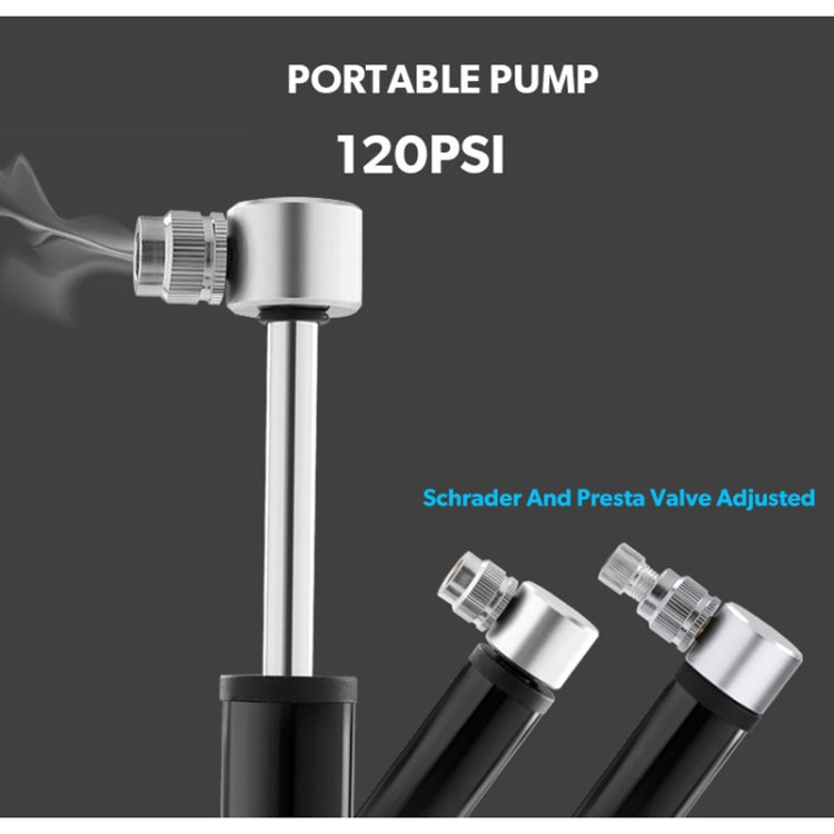 Manual Mini Portable Bicycle Aluminum Alloy Pump + Plastic glue-free tire patch + Tire lever (Black) - Bicycle Locks & Bicycle Pumps by PMC TechLife | Online Shopping South Africa | PMC TechLife | Buy Now Pay Later Mobicred